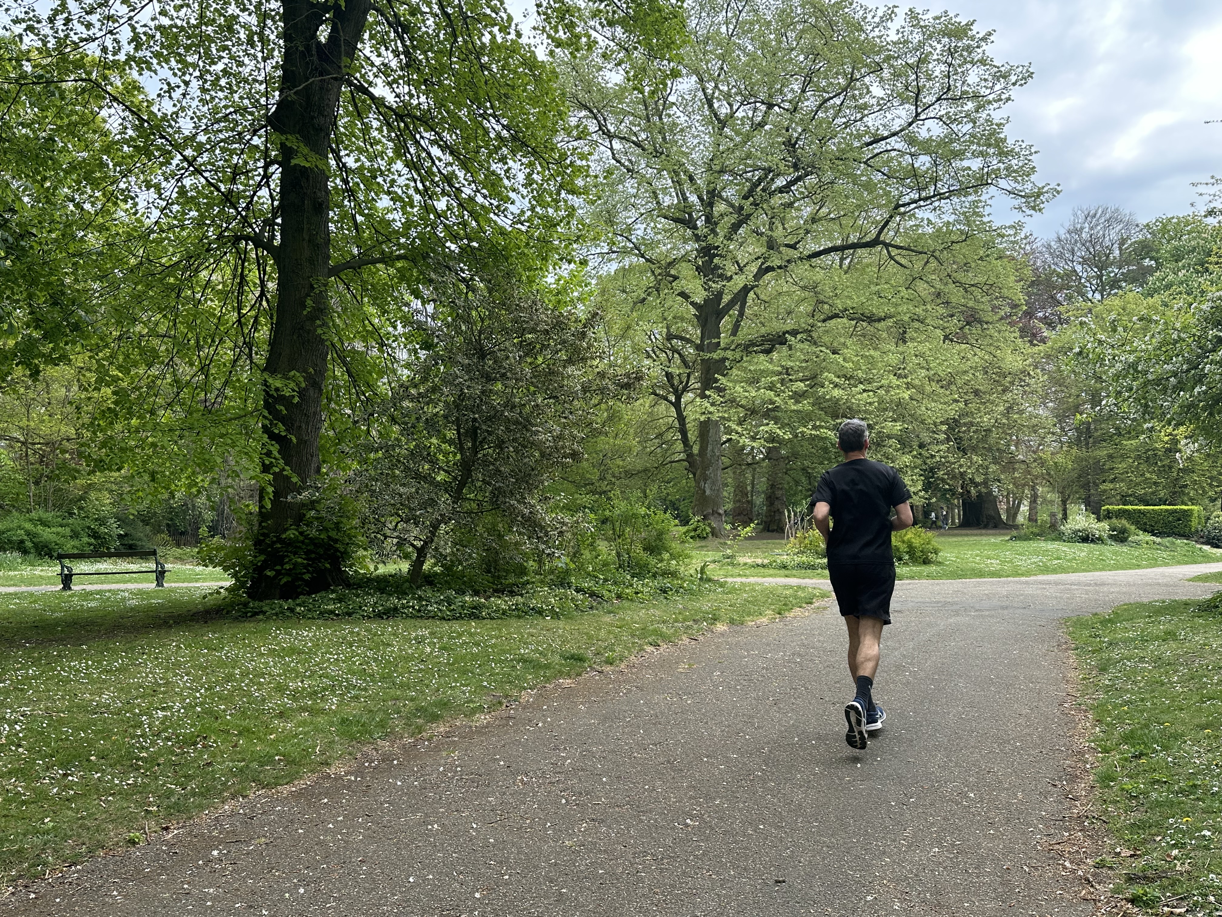 Arno loopt een rondje in het bos